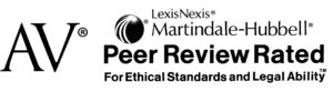 AV LexisNexis Martindale-Hubbell Peer Review Rated for Ethical Standards and Legal Ability Emblem