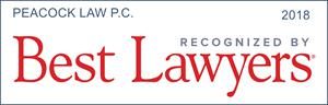 Peacock Law P.C. Recognized By Best Lawyers 2018 Emblem